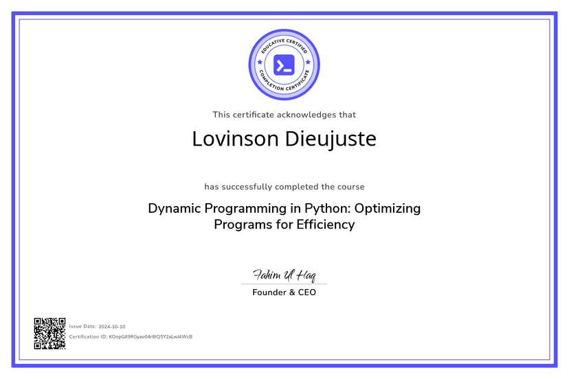 Dynamic Programming in Python: Optimizing Programs for Efficiency